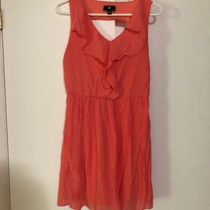 Orange sleeveless dress